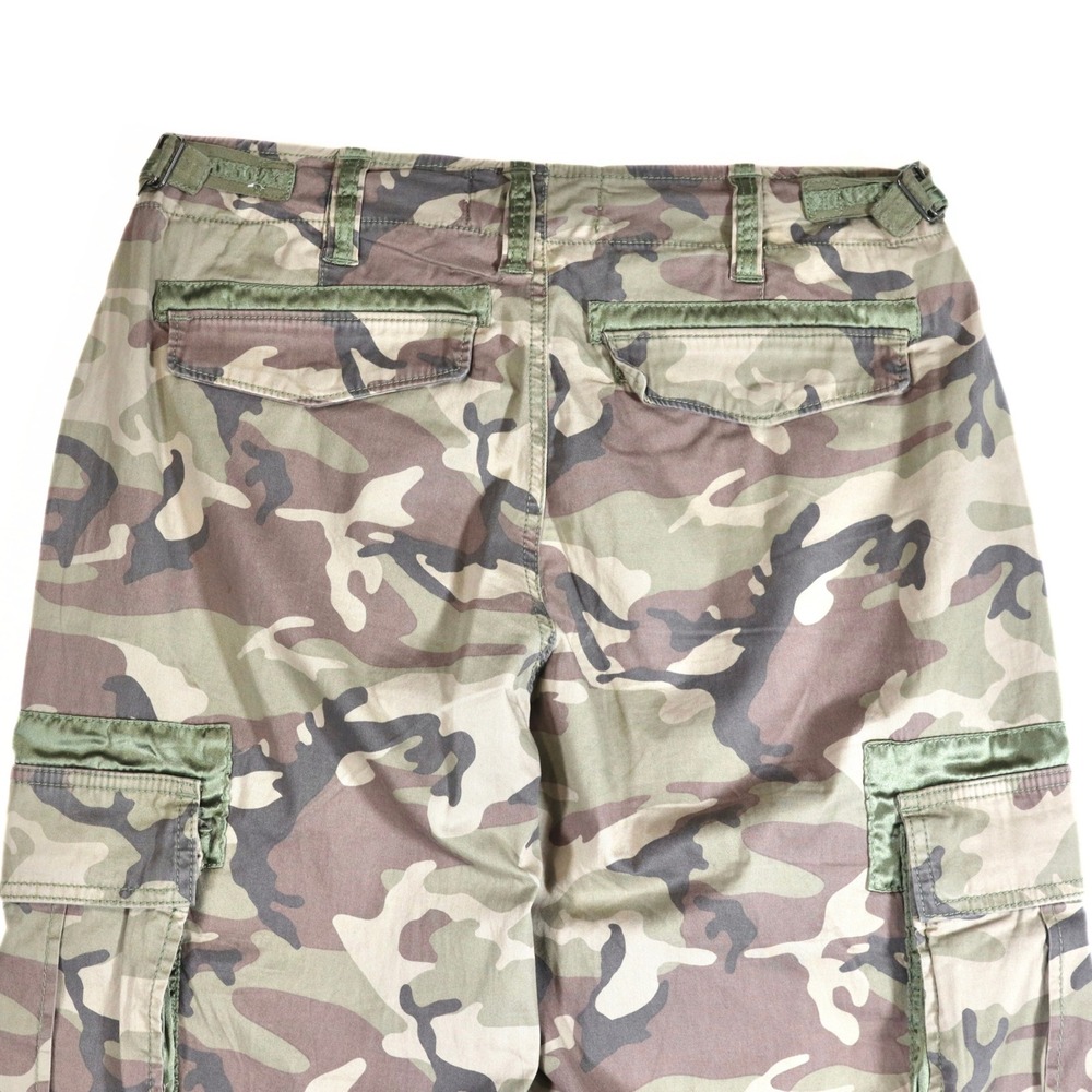 Abercrombie & Fitch Vintage Cargo Pants Womens 29 Camo Green Utility Y2K Multi - Picture 9 of 14